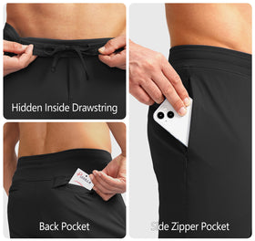 Pudolla men's golf pants UPF50+ sun-protection for outdoor play.
