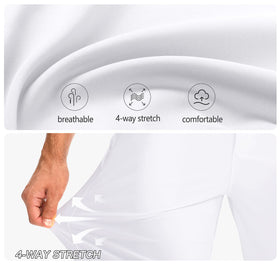 Pudolla men's golf pants UPF50+ sun protection for outdoor play.