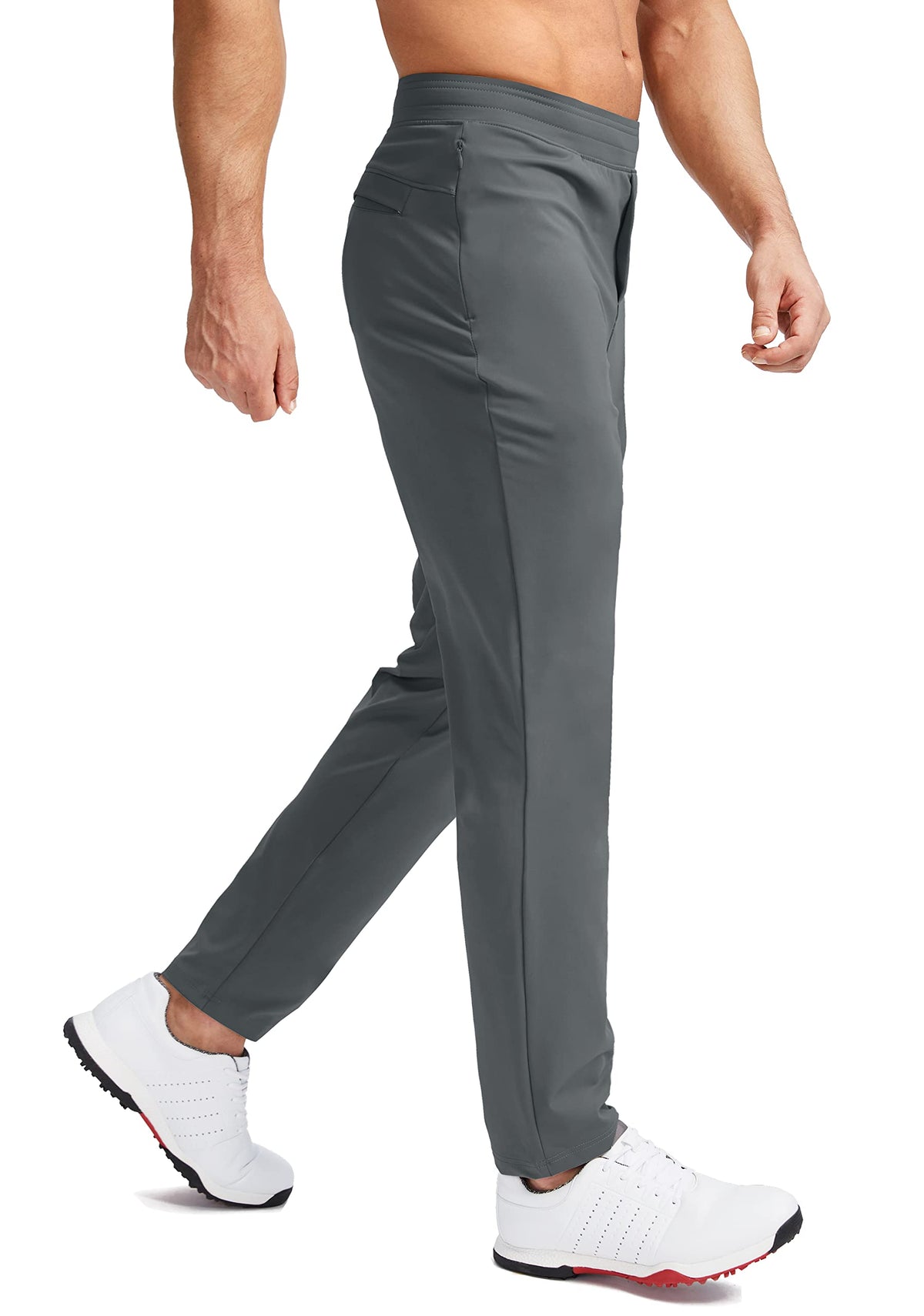 Pudolla pants with zipped side pockets for secure belongings.