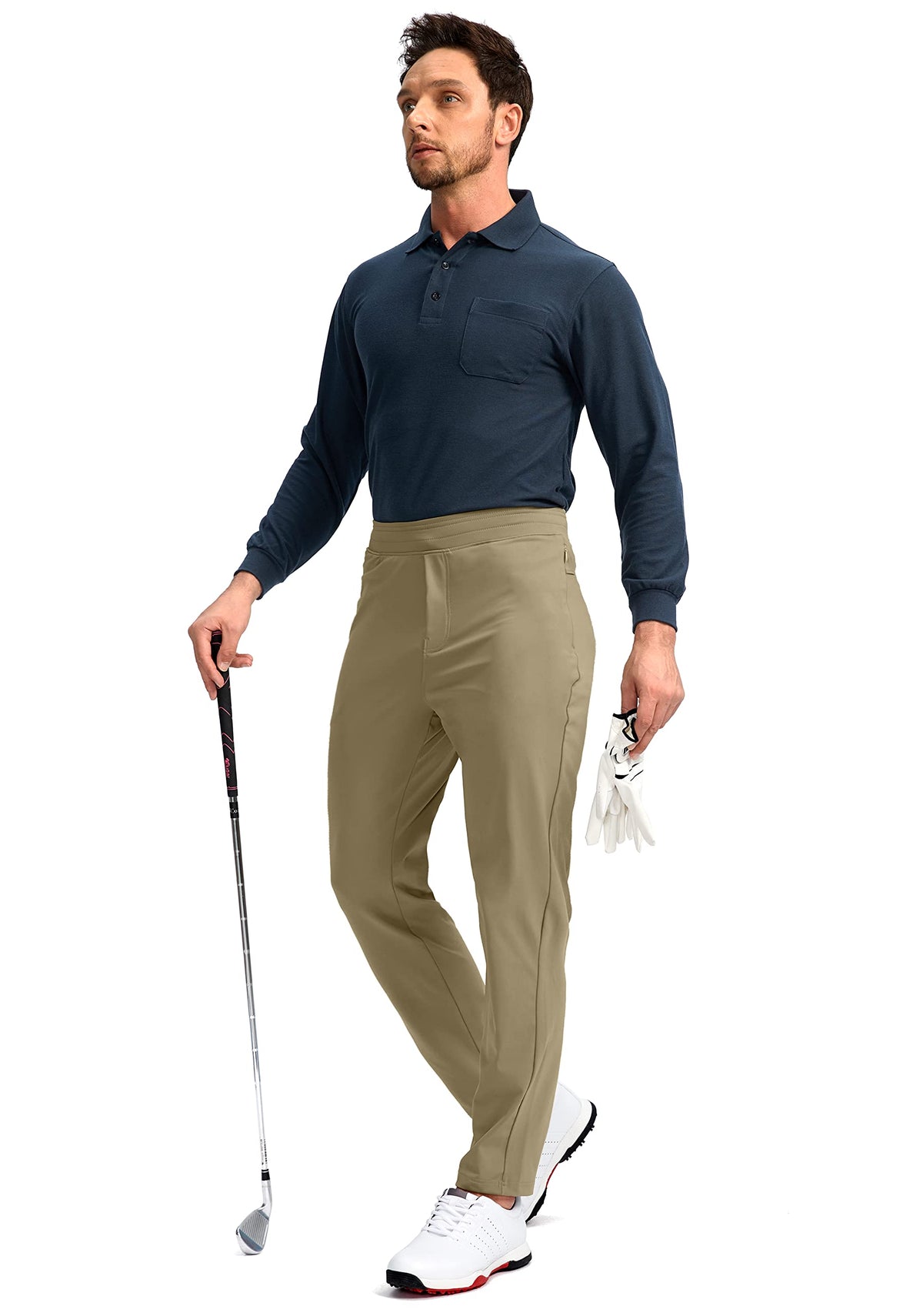 Pudolla pants designed for golf, travel, workouts and more.