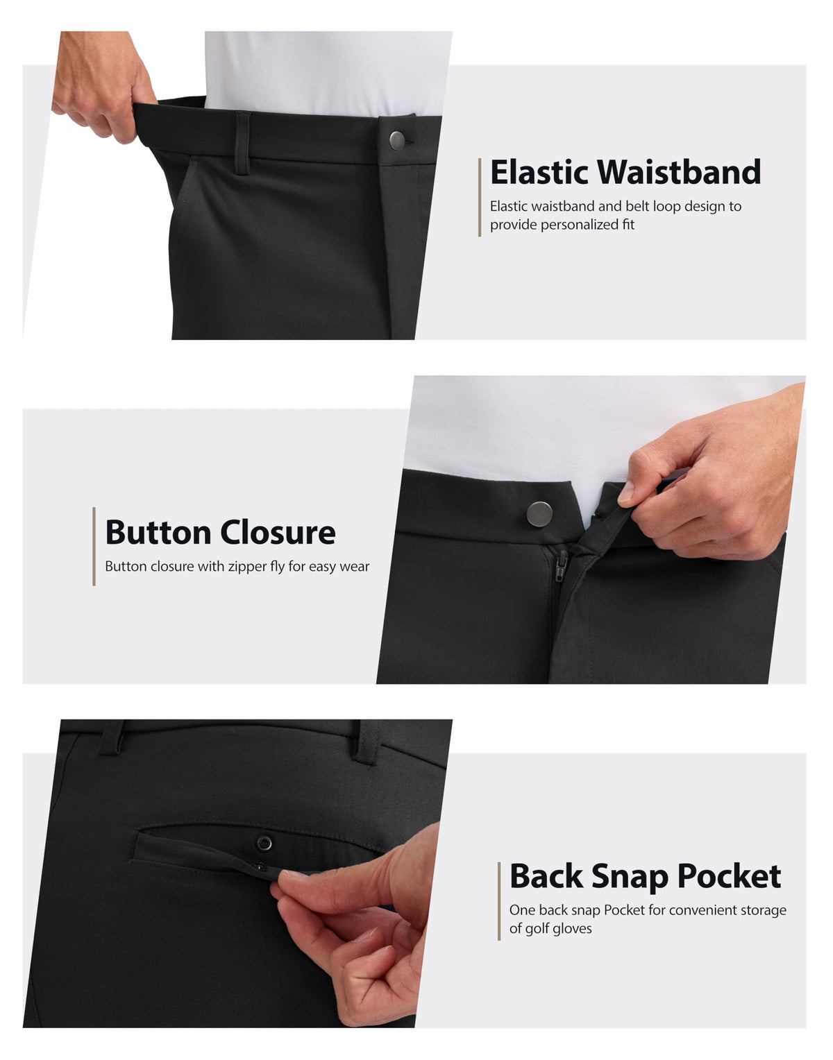 Pudolla men's shorts 7 inch length illustrating classic fit for movement.