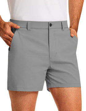 PULI 5-inch inseam golf shorts front view highlighting breathable fabric for active days