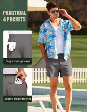 PULI waistband close-up, elastic fit for flexible movement on course or street.