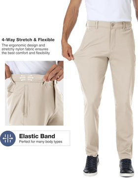 PULI golf pants in raw linen fabric for breathable, lightweight comfort.