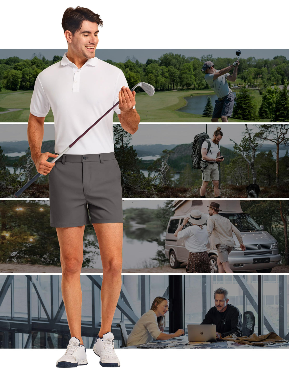 PULI quick-dry fabric showcased in side view for all-weather comfort.