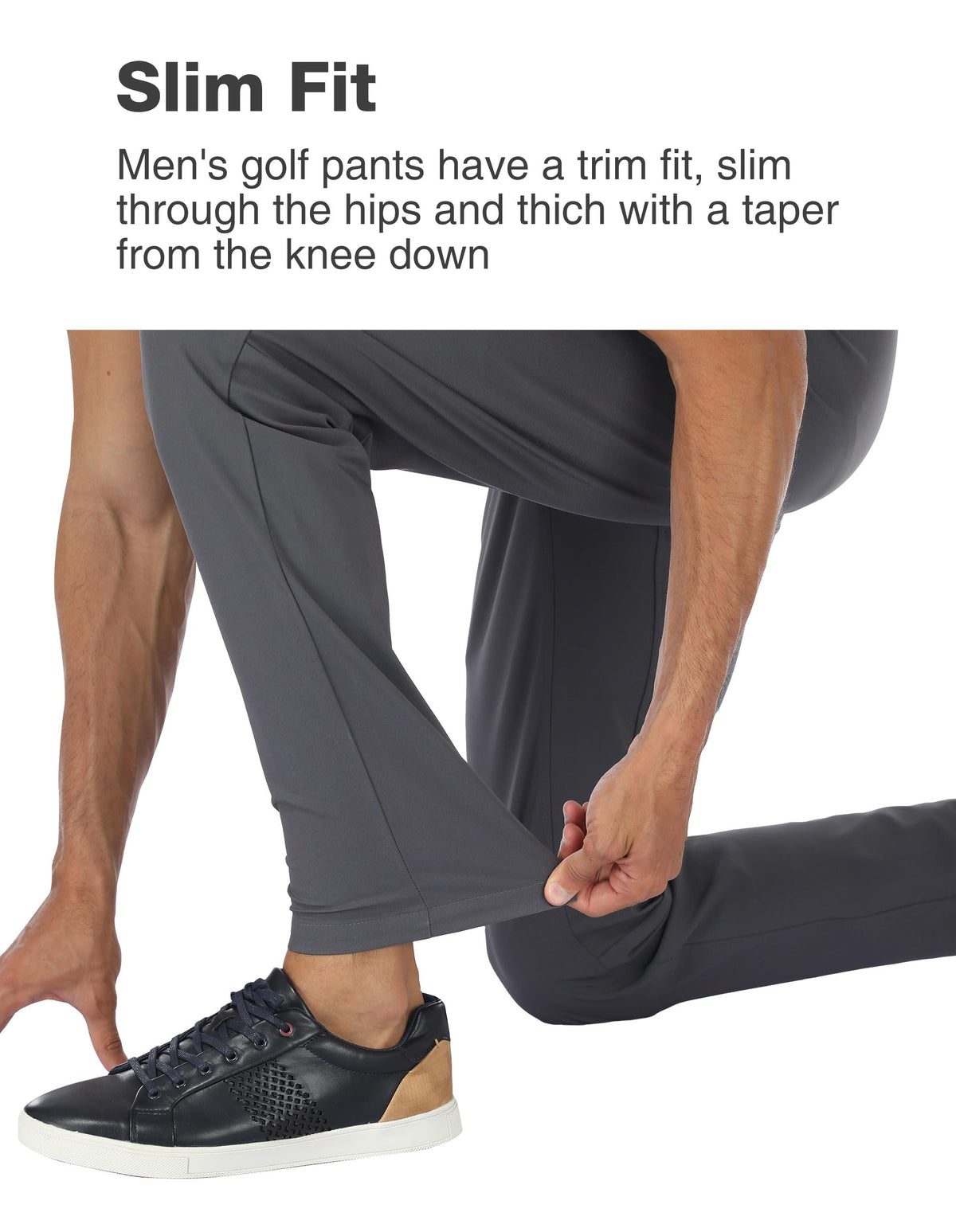 PULI versatile pants suitable for golf, work, and leisure activities