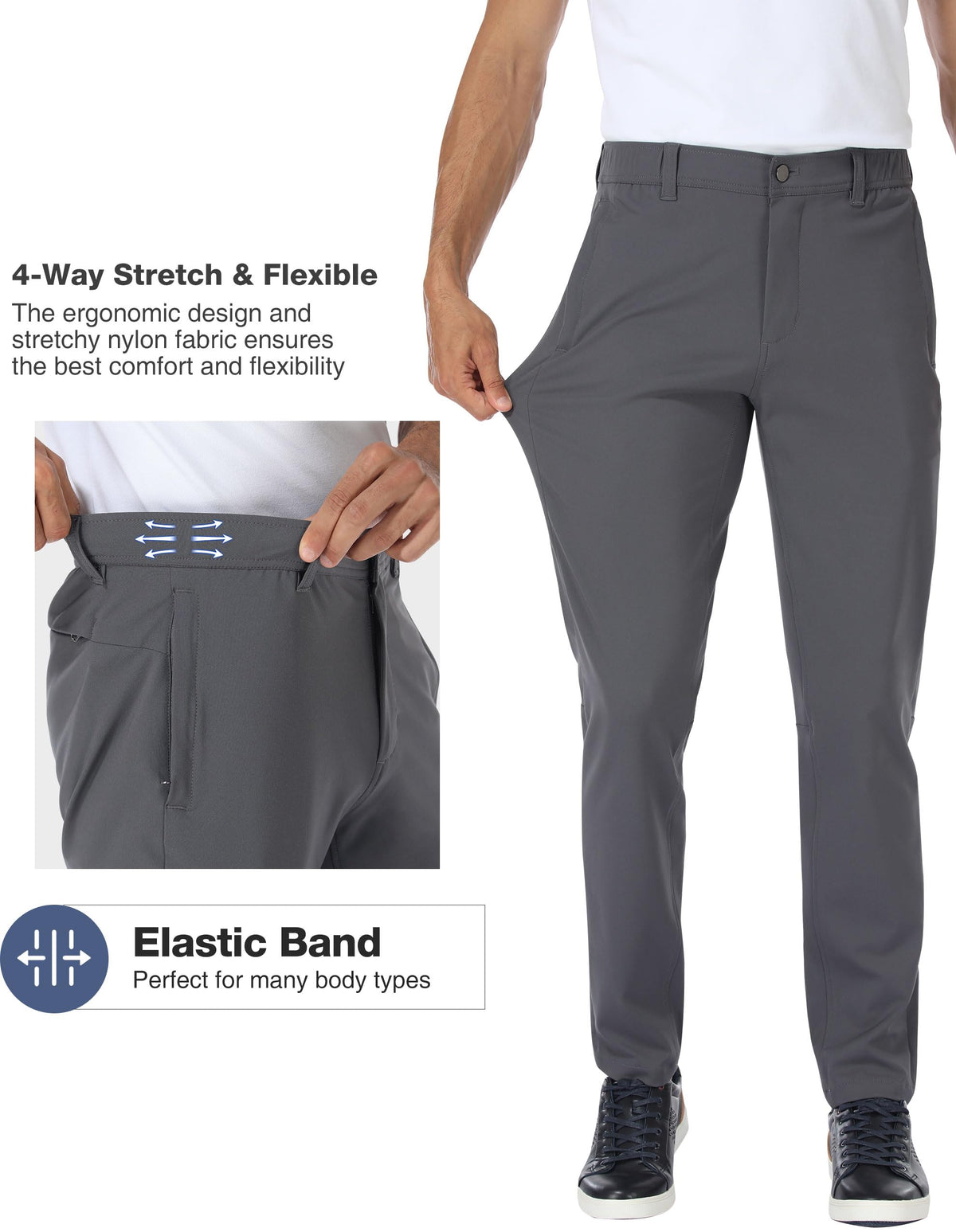 PULI pants with zipper pockets for secure storage during rounds