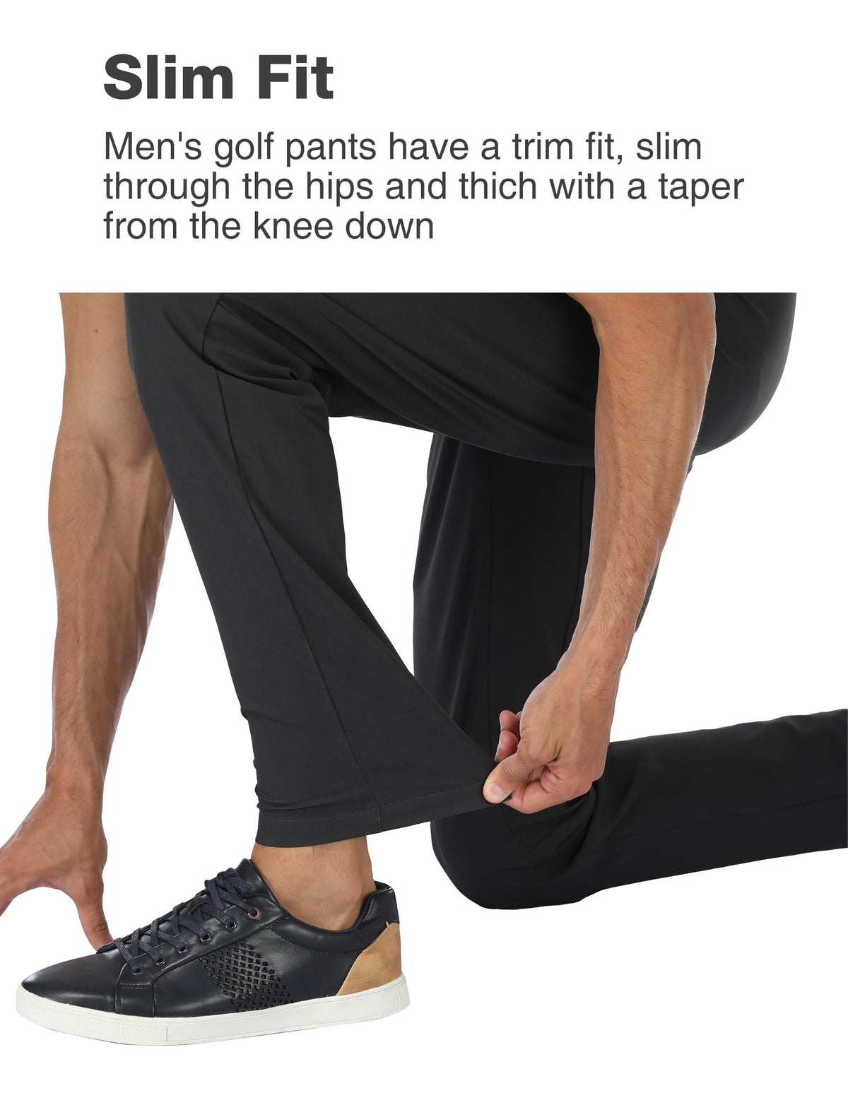 PULI black 30w-32l pants ready for everyday use