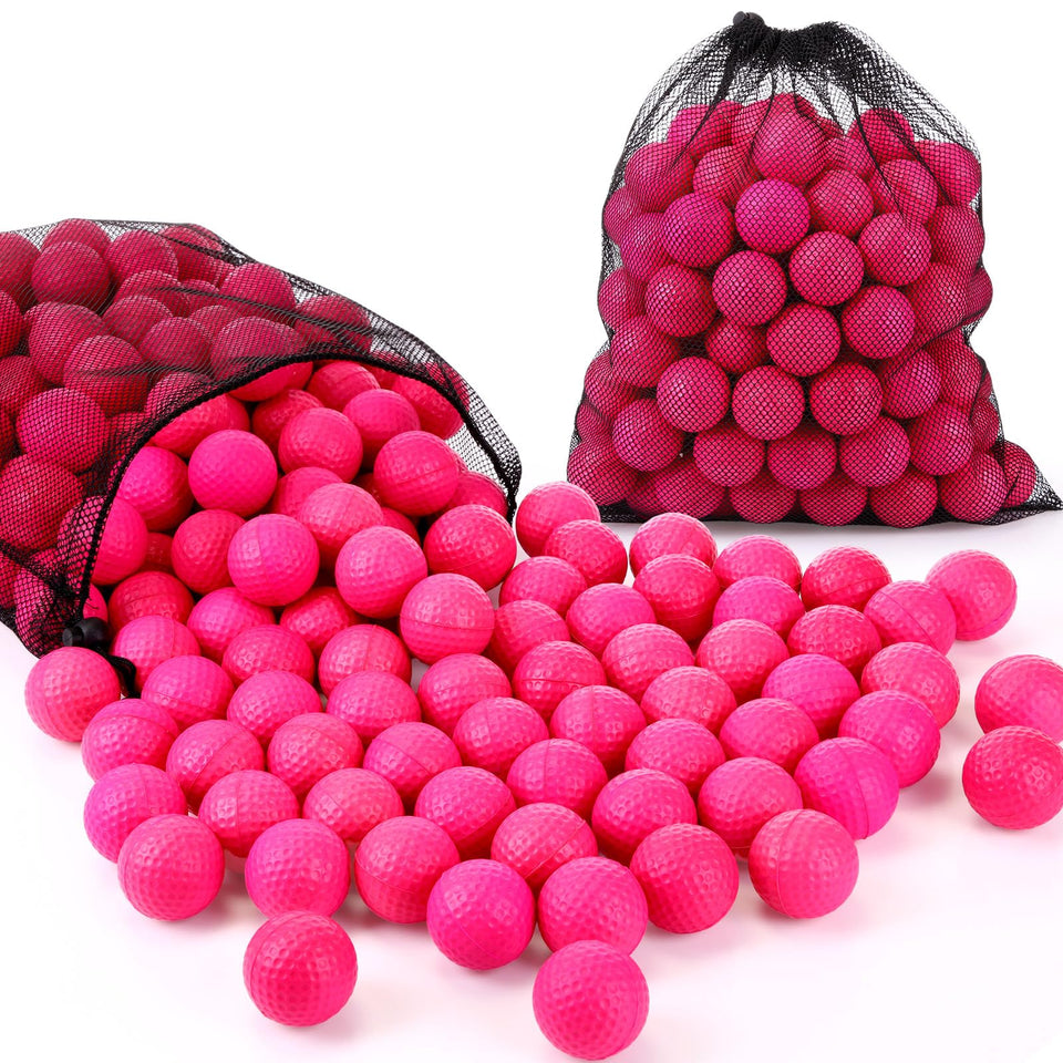 PullCrease 200-pcs foam golf balls pack for bulk practice sessions.