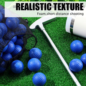 PullCrease dent-resistant soft foam golf balls for backyard training.