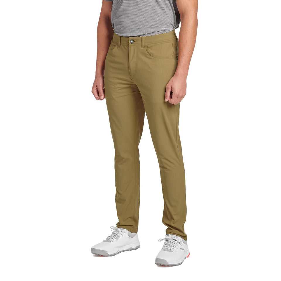 PUMA 101 pant front view in antique bronze for versatile everyday wear.