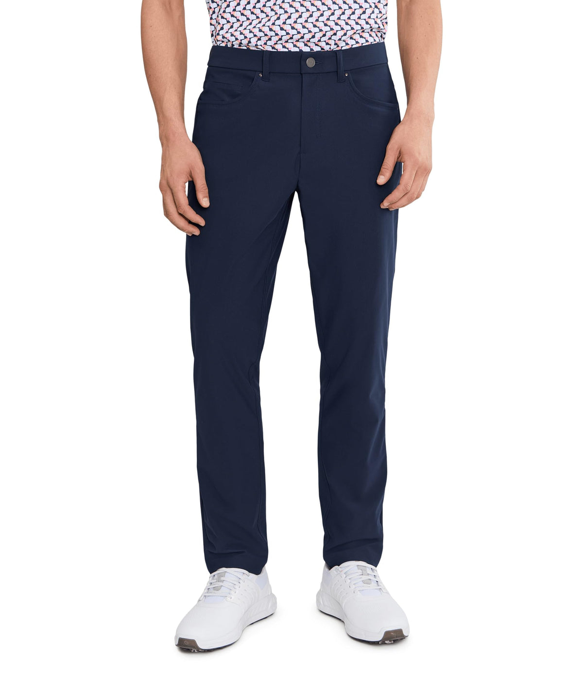 PUMA 101 Premier 5 Pocket Pants front view, breathable and versatile for golf