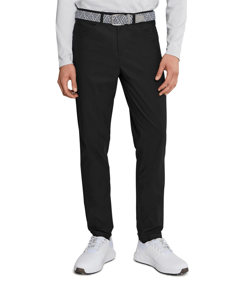 PUMA 101 Premier pants front view, tailored fit and course-ready style.