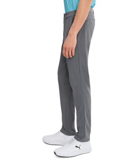 Waistband detail of PUMA 101 Premier Pants with belt loops and zip-fly.