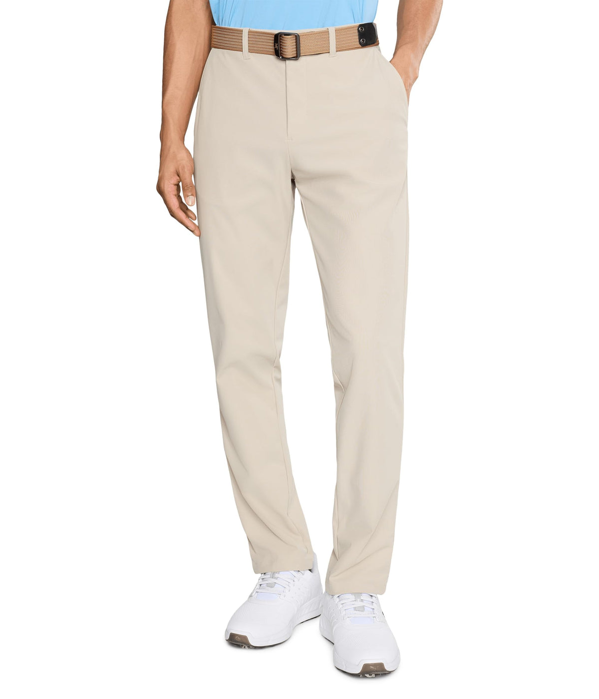 PUMA 101 Premier Pants front view showing tailored fit for golf and daily wear