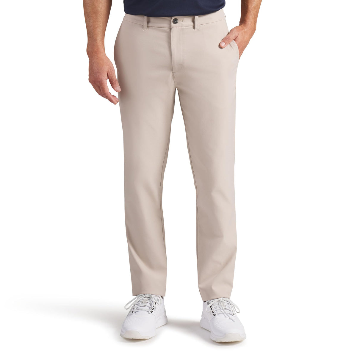 PUMA 101 Pure Tailored Golf Pant Birch front view showing dry, comfortable on-course wear