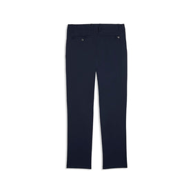 PUMA 101 Pure Tailored Golf Pant in deep navy, structured stretch fabric maintains shape