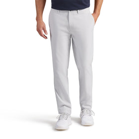 PUMA 101 Pure Tailored Golf Pant Platino Gray front view showing stretch comfort for on course