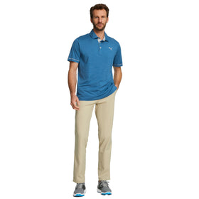 PUMA Dealer Pant Alabaster back view reveals tailored lines and stretch.