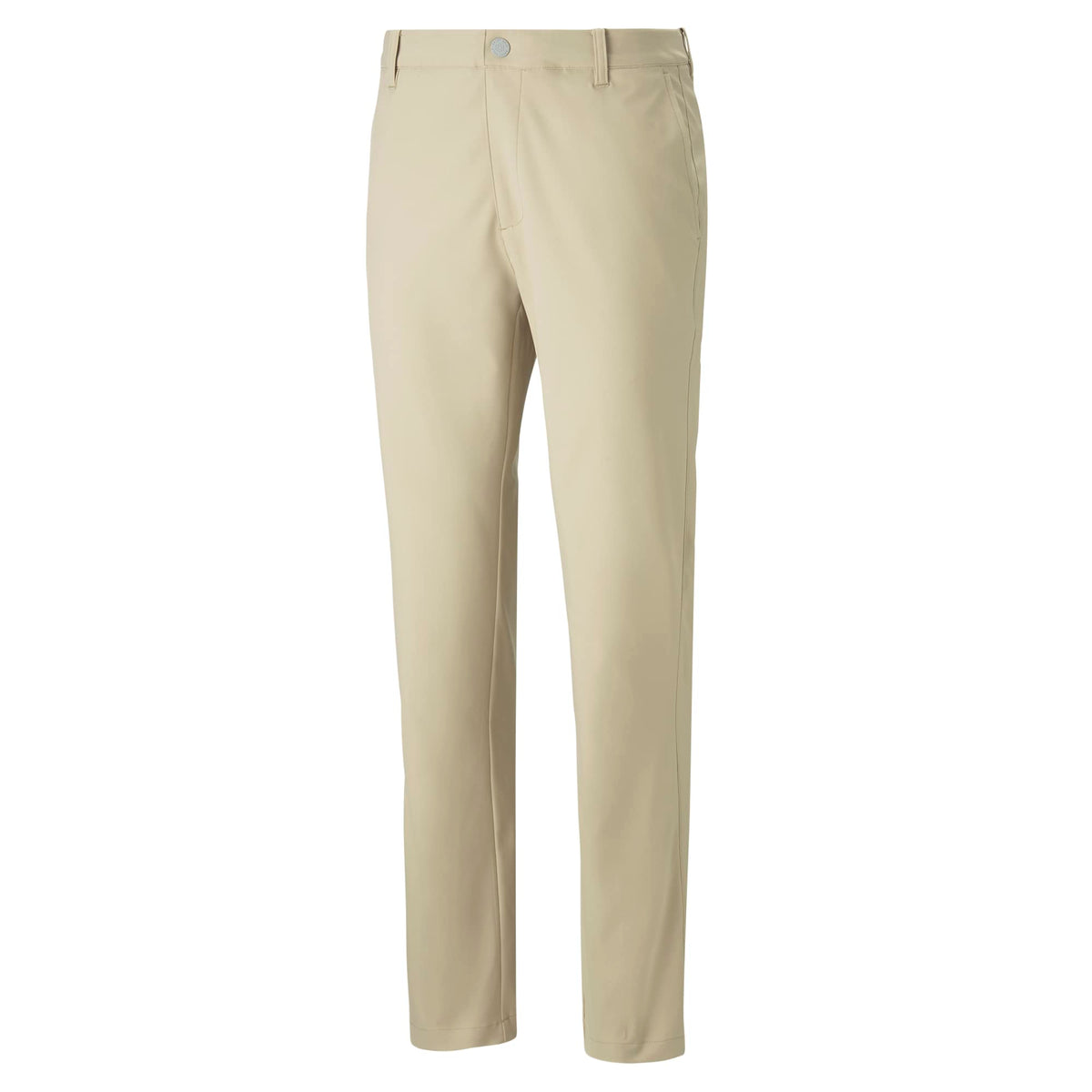 PUMA Dealer Pant alabaster back view with zip pocket and refined style