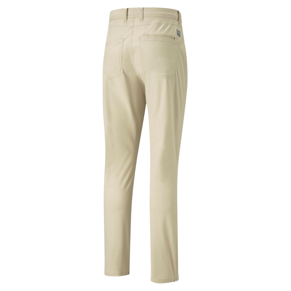 Puma Golf 101 Pant White Pepper hem movement shot for comfortable stride