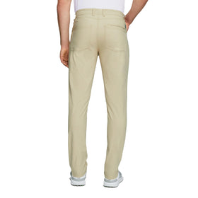 Puma Golf 101 Pant White Pepper side view highlighting flexible movement and style
