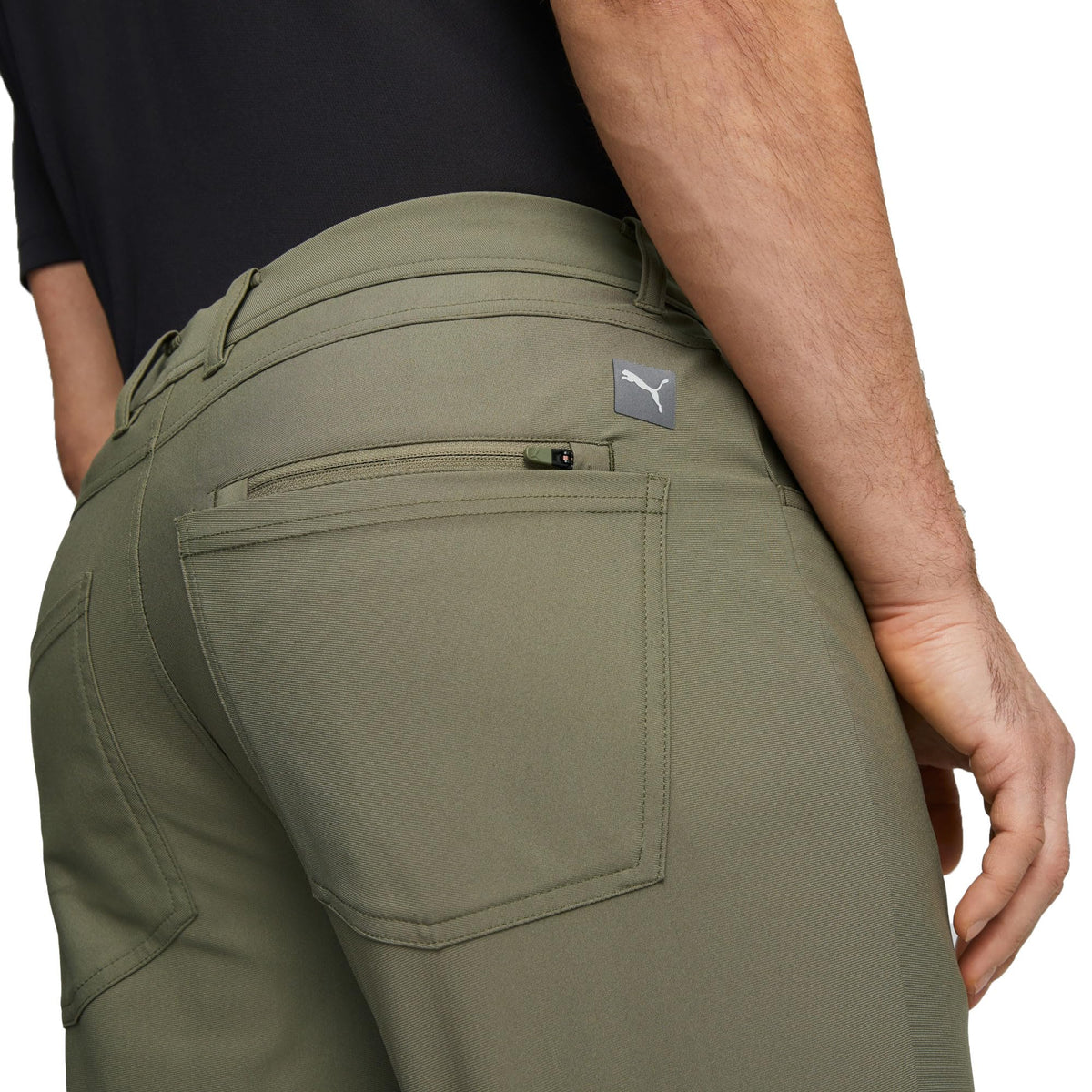 Puma Golf 101 pants back view showing sleek silhouette for versatile wear