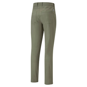 Puma Golf 101 pants fabric closeup emphasizing moisture-wicking and UPF 50+