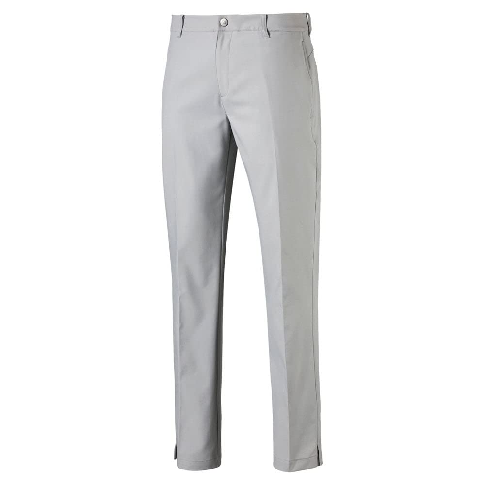 Puma Golf 2019 Jackpot Pant Quarry front view shows streamlined athletic fit for rounds