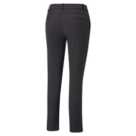 PUMA Golf Women's W Boardwalk Pant front view shows UPF 50+ sun protection and chic silhouette.