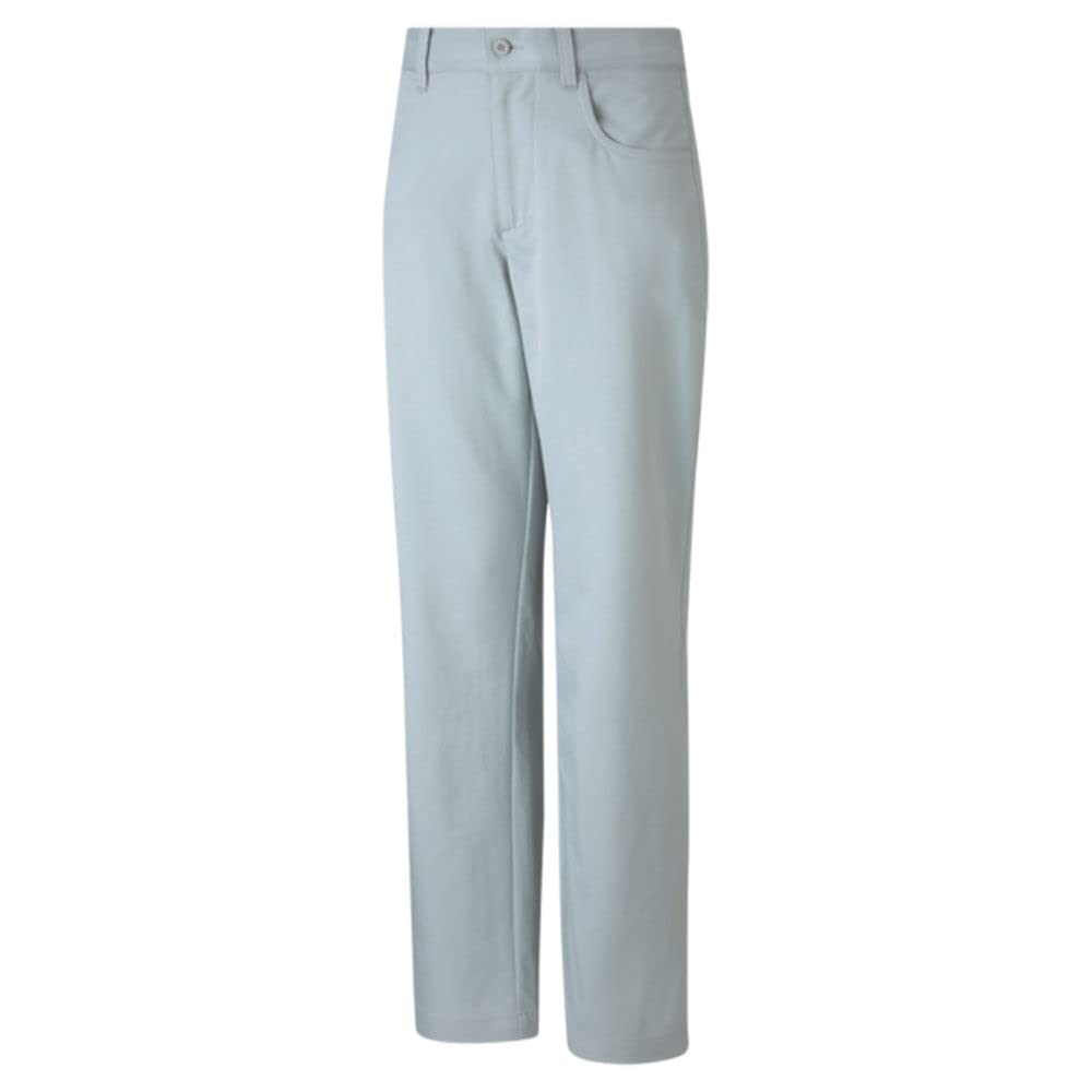 Puma Golf Boys 5 Pocket Pant high-rise with moisture-wicking comfort for on-course wear.