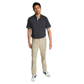 PUMA GOLF Dealer 5 Pocket Pant Alabaster back view showing stretch waistband