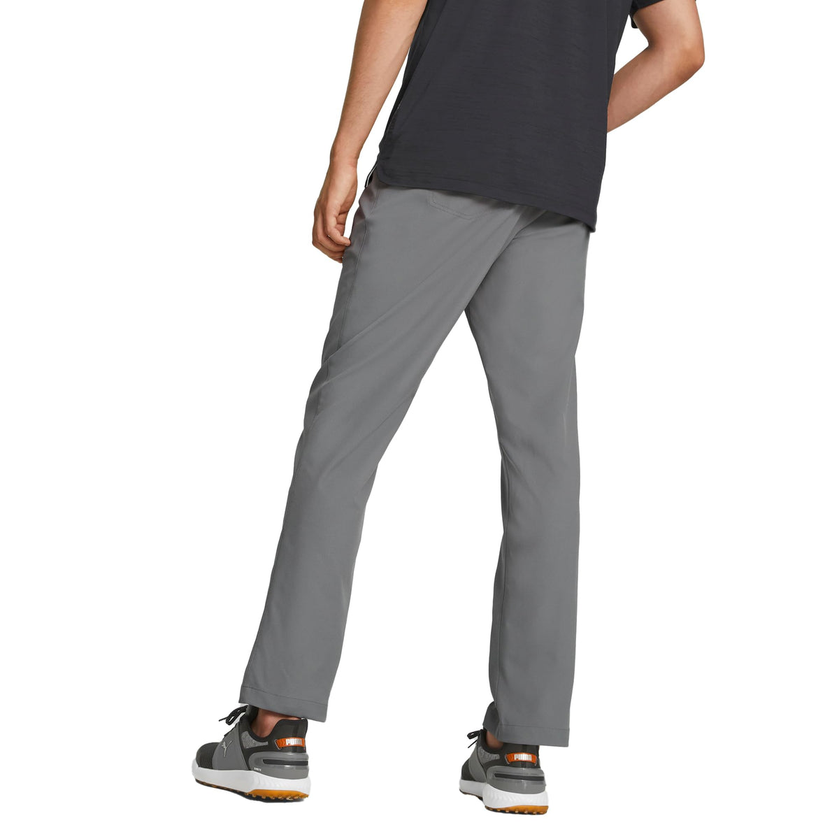PUMA Golf Dealer 5 Pocket Pants back view highlighting silhouette and fabric
