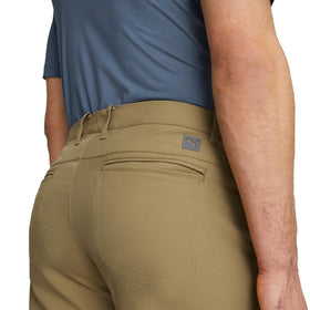 PUMA Golf Dealer 5 Pocket Pants Coconut Crush - fabric texture and UPF 50+ protection