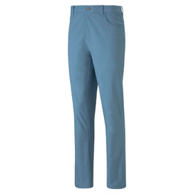 PUMA Golf Dealer 5 Pocket Pants fabric close-up, UPF 50+.