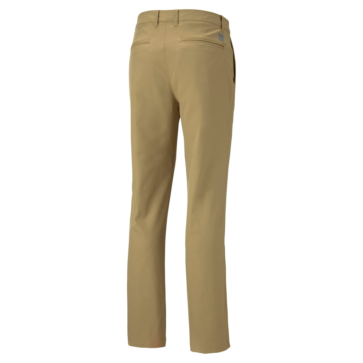 PUMA Golf Dealer Pant Coconut Crush fabric close-up illustrating moisture-wicking performance.