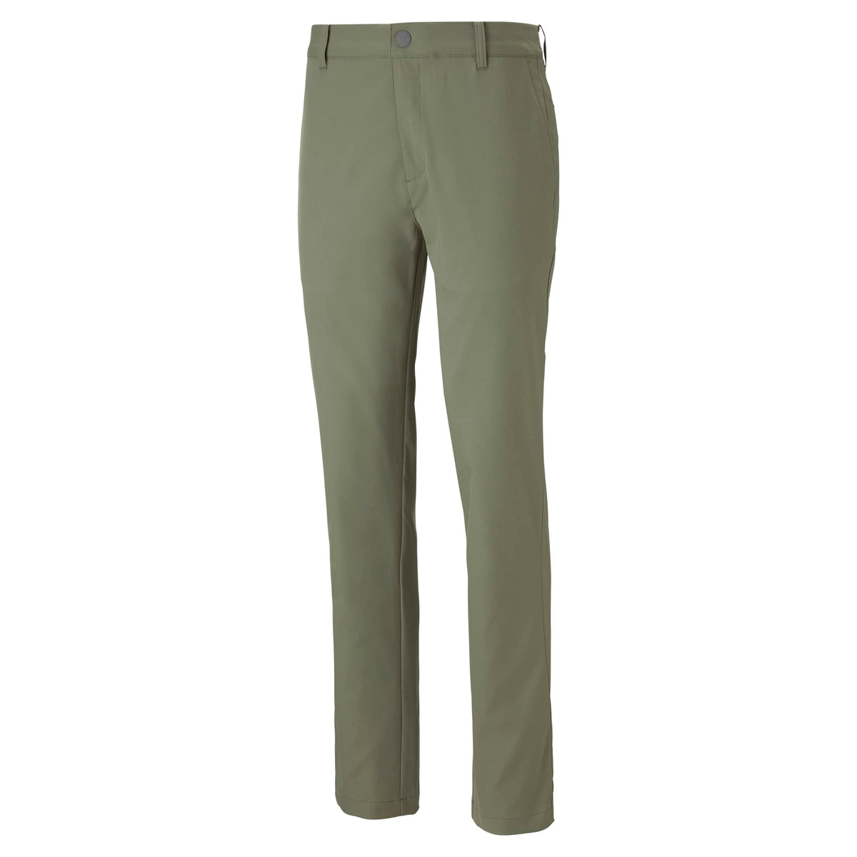 PUMA Golf Dealer Pant fabric stretch shows freedom for swings and daily wear