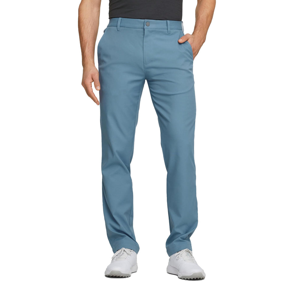 PUMA Golf Dealer Pant front view showing tailored fit for golf and casual wear