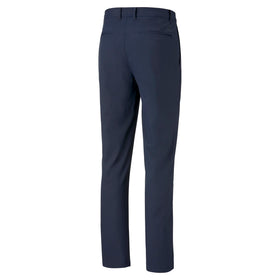 PUMA Golf Dealer Pant Navy Blazer waistband detail illustrating stretch comfort.