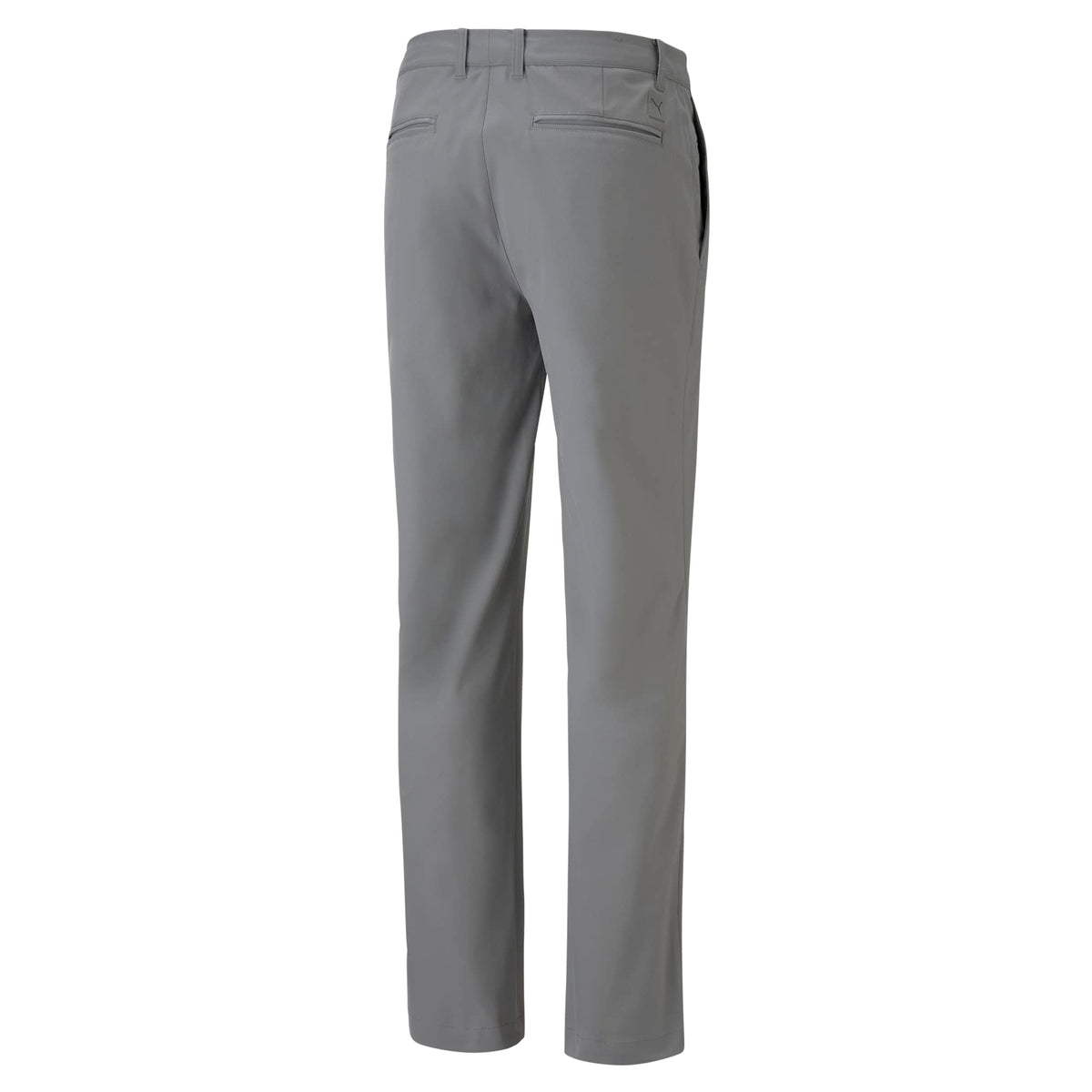PUMA Golf Dealer Pant fabric closeup reveals moisture-wicking texture and UPF protection