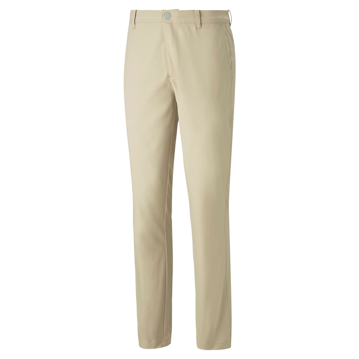 PUMA Golf Dealer Tailor Pant Alabaster side view, enhanced mobility.