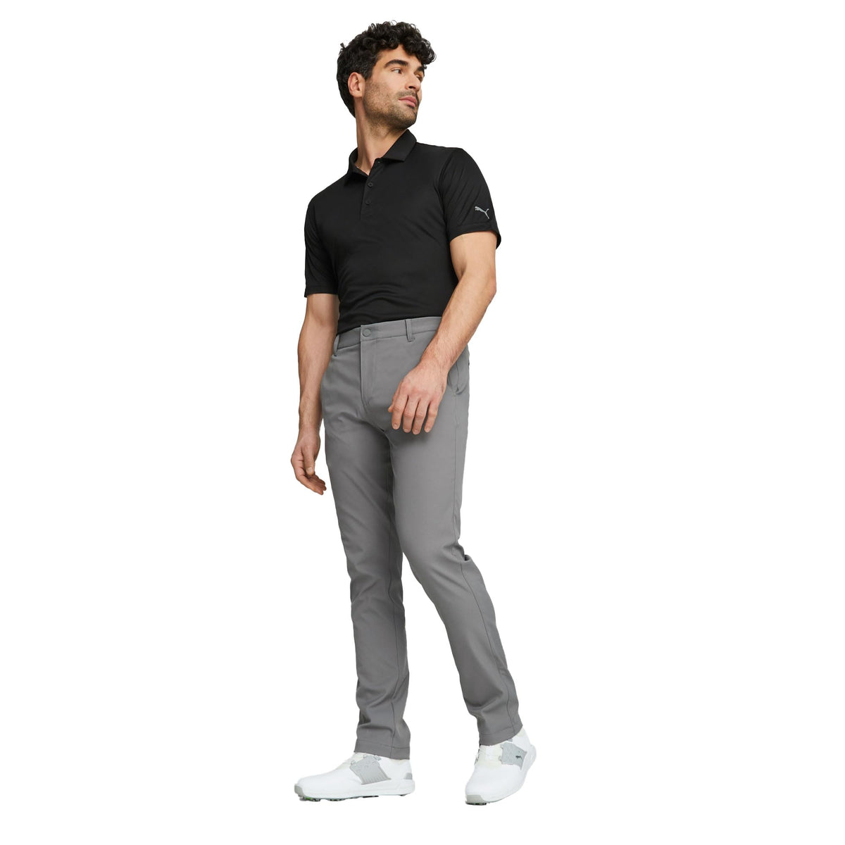 PUMA Golf Dealer Tailored Pant back view showing sleek tailored silhouette for work or golf