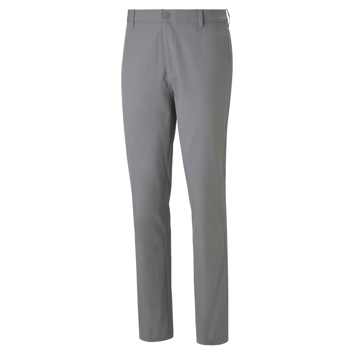 Close-up of the stretch waistband on the PUMA Dealer Tailored Pant, illustrating flexible comfort.
