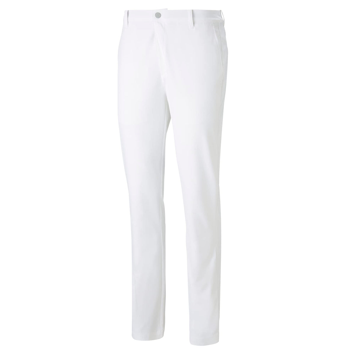 PUMA GOLF Dealer Tailored Pant White Glow back view with modern silhouette