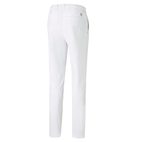 PUMA Golf Dealer Tailored Pant White Glow in action demonstrates freedom of movement.