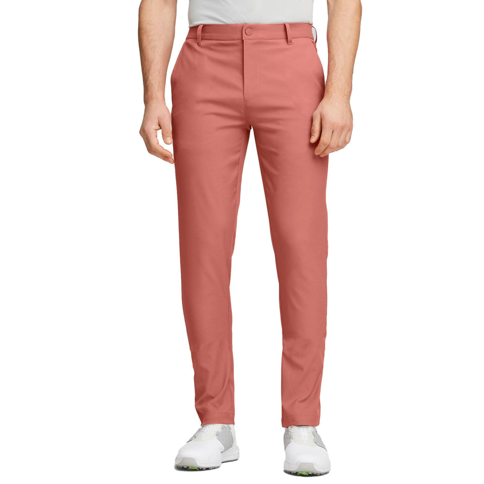 PUMA Golf Dealer Tailored Pants front view, showcasing sleek fit and all-day comfort.
