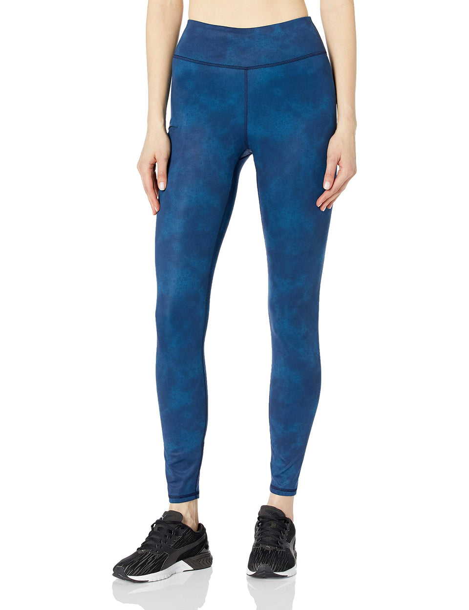 Puma Golf Floral Dye Tight Peacoat front view, moisture-wicking comfort for on-course wear