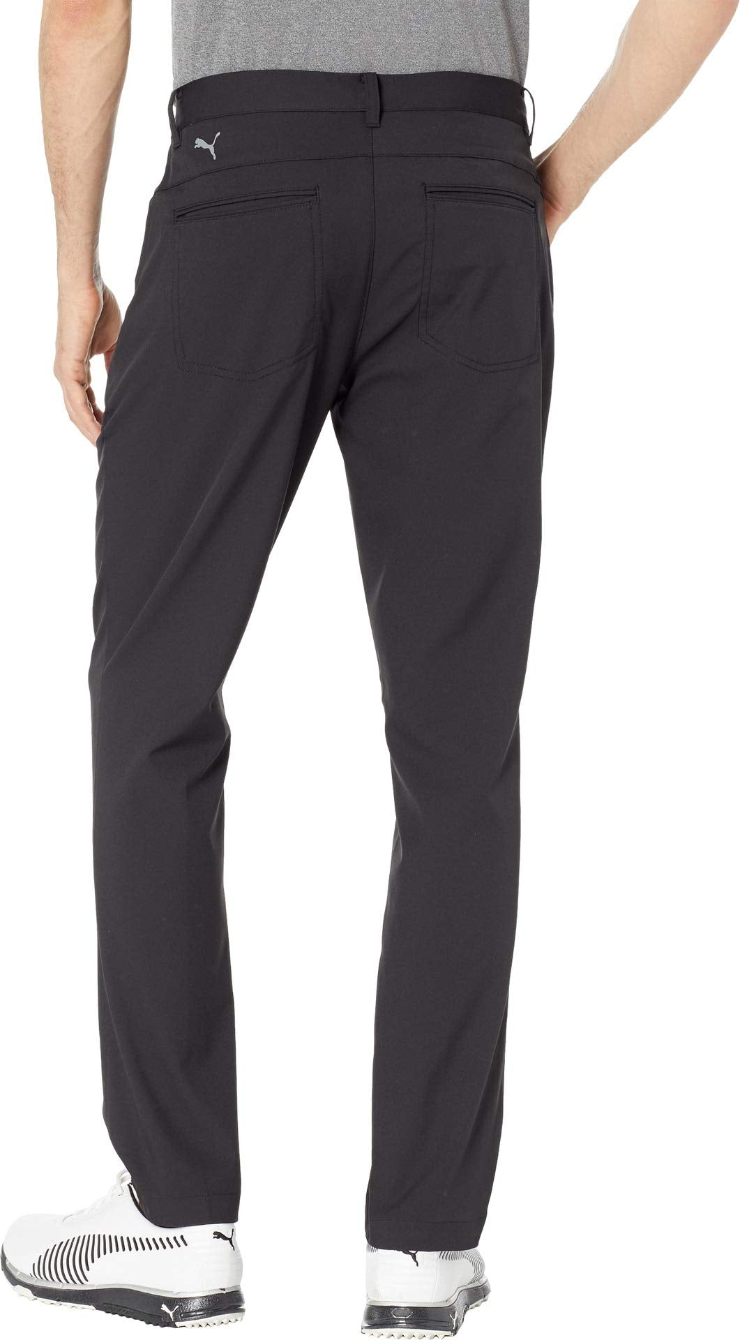 PUMA Golf Jackpot 5 Pocket Pant back view, sleek silhouette supports easy movement.