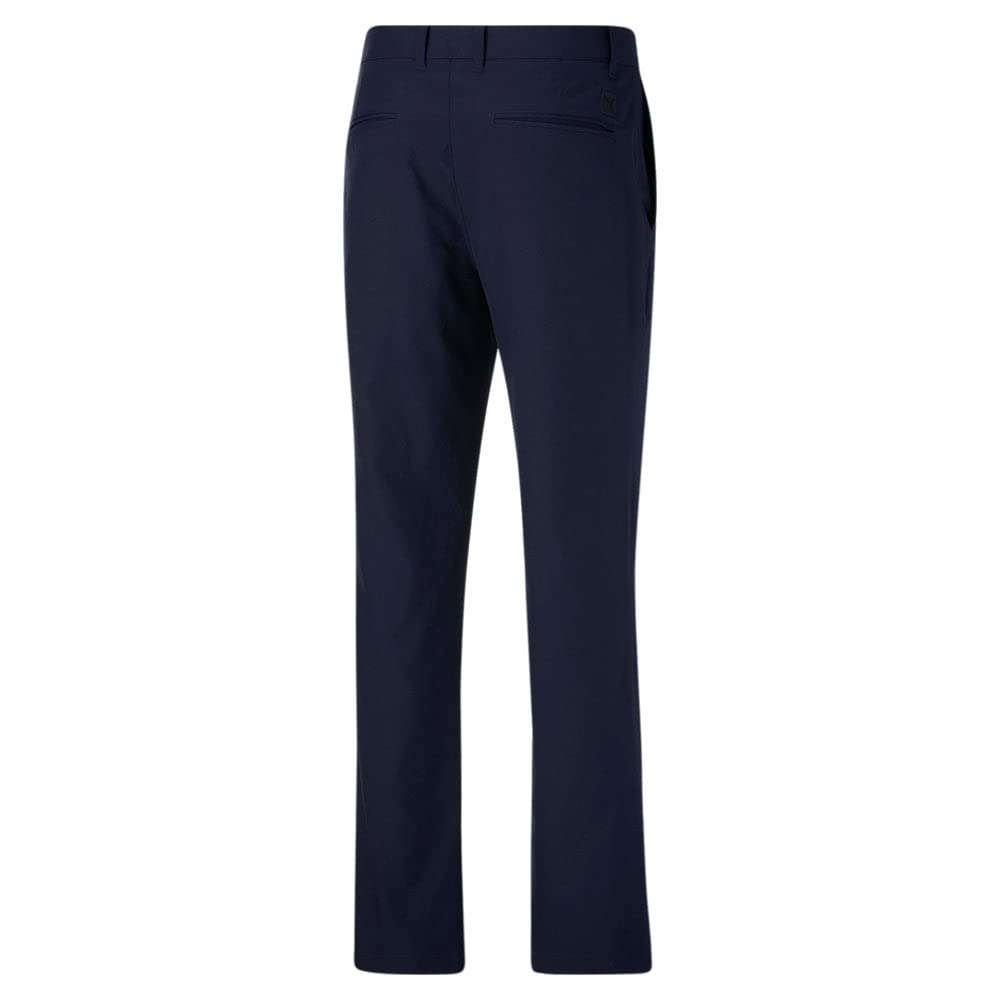 PUMA Golf Jackpot Pant waistband stretch close-up emphasizing secure, flexible fit