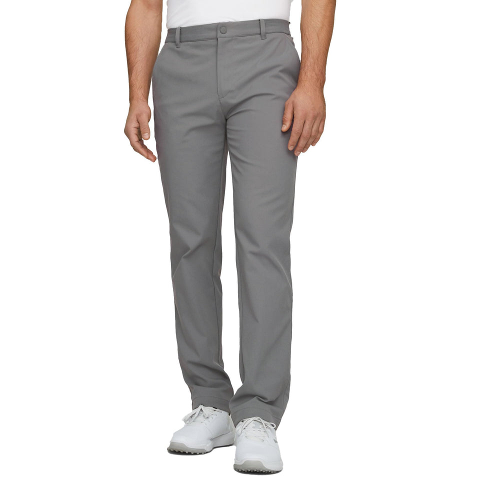 PUMA Golf Mens Dealer Pants Slate Sky, front view, moisture-wicking comfort on the course